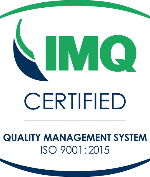 Marchio IMQ Certified Quality Management System ISO 9001:2015